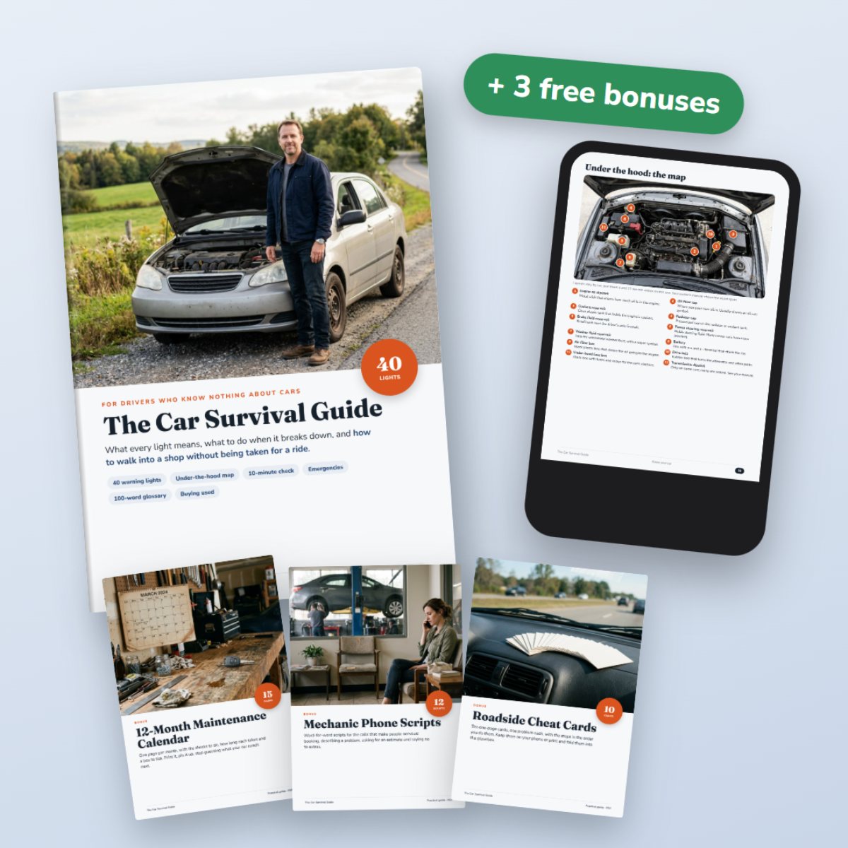 The Car Survival Guide: the guide and the 3 free bonuses